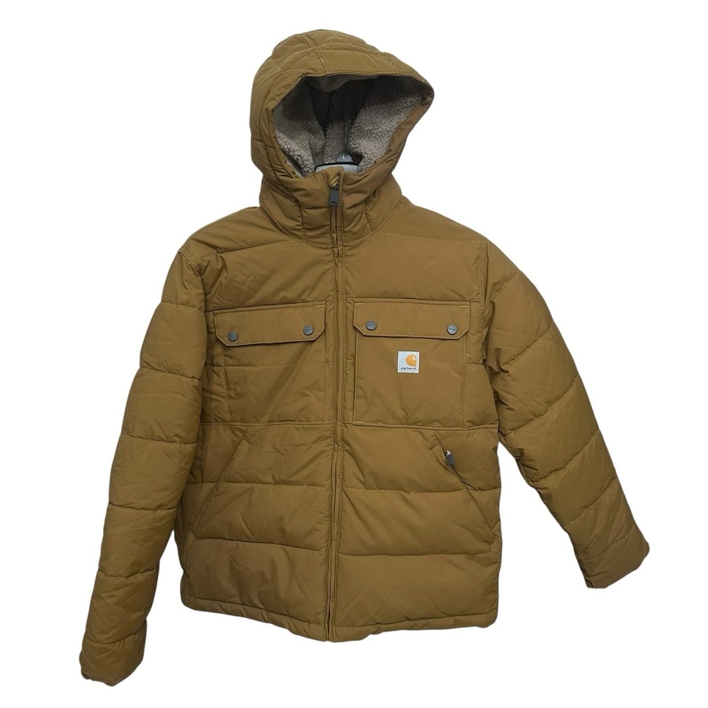 Carhartt Men's Lose Fit Rain Defender Insulated Jacket OJ5474 Blue Sz- Medium
